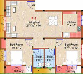 Trinity Jayas Hive (2BHK+2T (1,070 sq ft) 1070 sq ft) Trinity Jayas Hive (2BHK+2T (1,070 sq ft) 1070 sq ft)