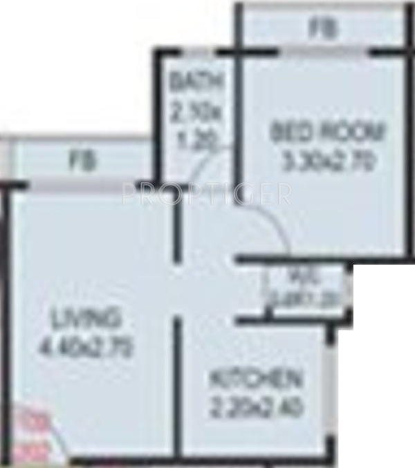 Dream Sai Park (1BHK+1T (579 sq ft) 579 sq ft)