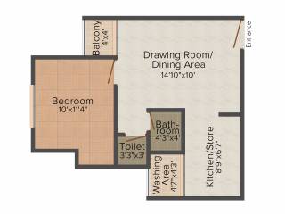 Savvy Strata (1BHK+1T (650 sq ft) 650 sq ft)