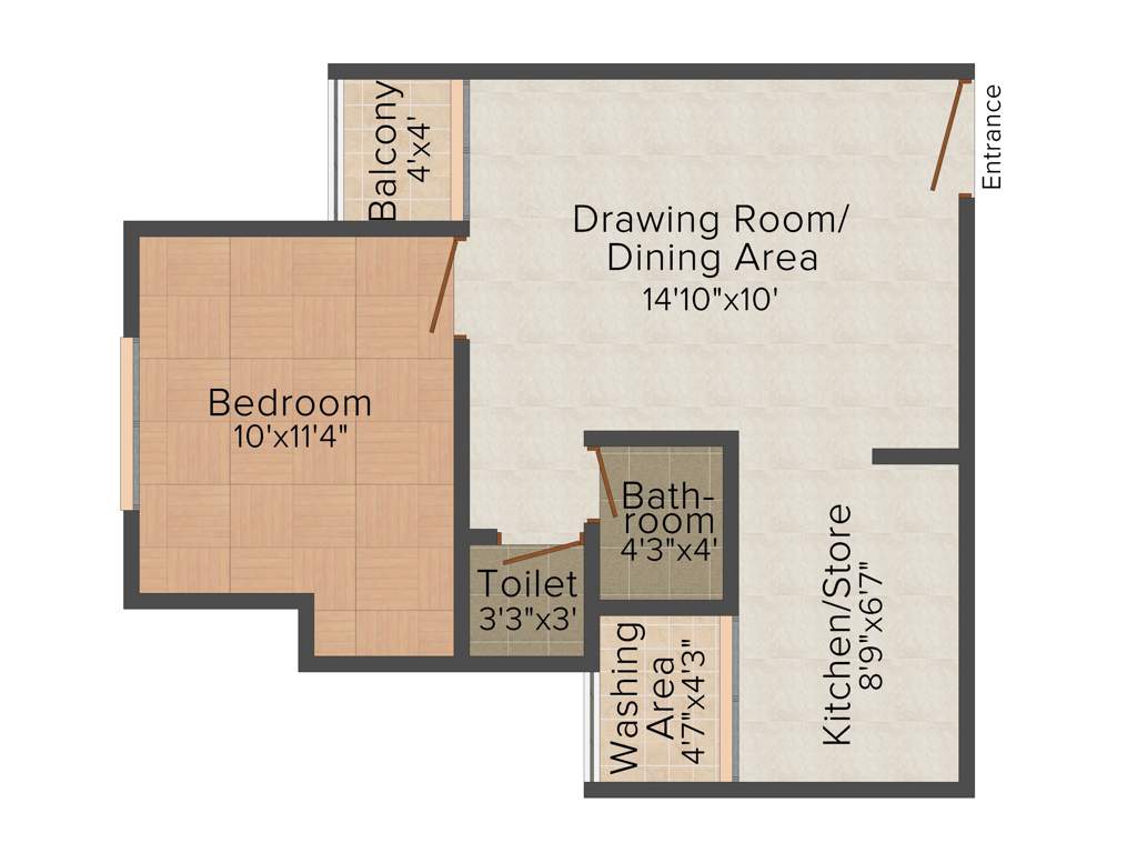 Savvy Strata (1BHK+1T (650 sq ft) 650 sq ft)