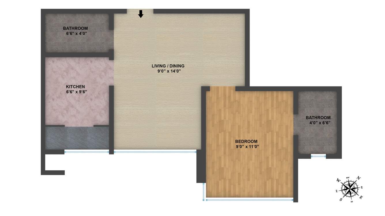 Nirmal Lifestyle One Mumbai (1BHK+2T (639 sq ft) 639 sq ft)