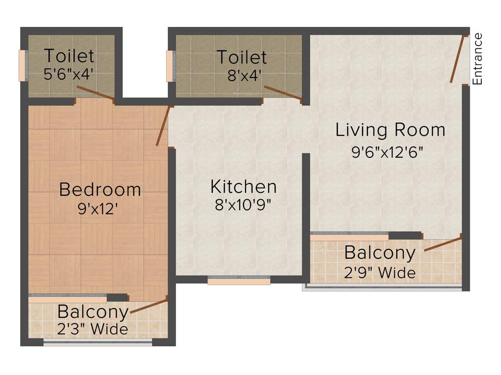Bhavani Paradise (1BHK+1T (635 sq ft) 635 sq ft)