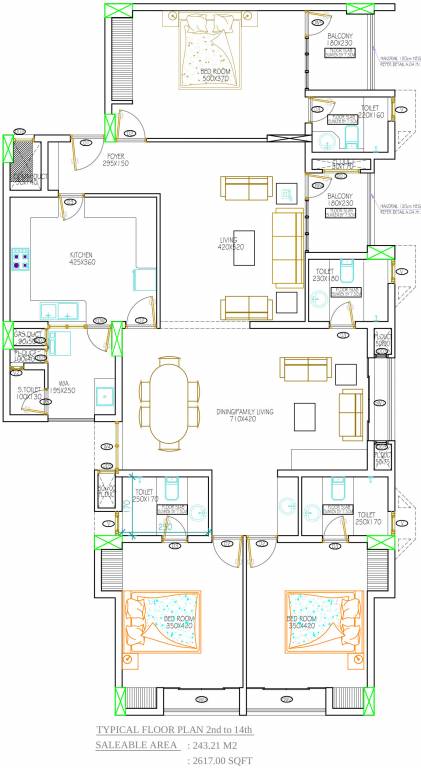 Mather El Castillo (3BHK+3T (2,617 sq ft) 2617 sq ft) Mather El Castillo (3BHK+3T (2,617 sq ft) 2617 sq ft)