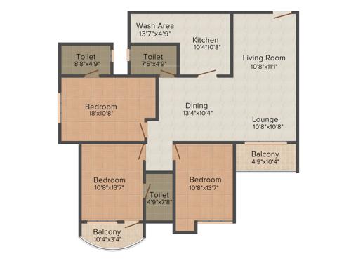 Olive Cressida (3BHK+3T (1,667 sq ft) 1667 sq ft) Olive Cressida (3BHK+3T (1,667 sq ft) 1667 sq ft)