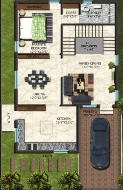 Prekon MJS Lake Front (4BHK+5T (2,900 sq ft) 2900 sq ft)