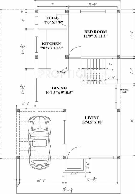 Oliyas Ten Downing (4BHK+4T (2,300 sq ft) 2300 sq ft)