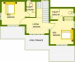 Floor Plan (3BHK+3T (1,100 sq ft) 1100 sq ft) Jewel Green Courtyard Floor Plan (3BHK+3T (1,100 sq ft) 1100 sq ft)