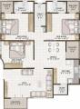 Floor Plan (3BHK+3T) SB Patel Infrastructure Eshanya Habitat Floor Plan (3BHK+3T)
