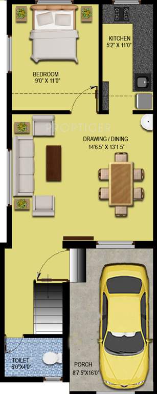 Oliyas Banyan Villa (3BHK+3T (1,386 sq ft) 1386 sq ft)