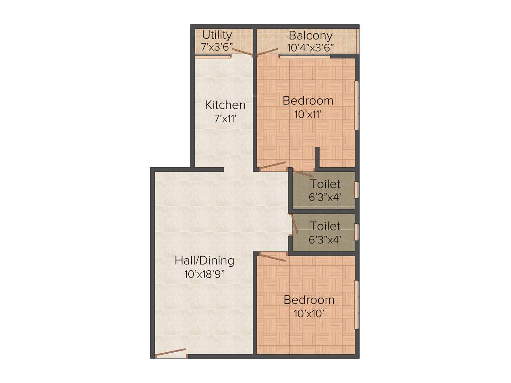 Ranganayaki Red Rover (2BHK+2T (816 sq ft) 816 sq ft)