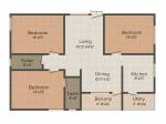 Shree Ozone Valley (3BHK+2T (1,259 sq ft) 1259 sq ft)