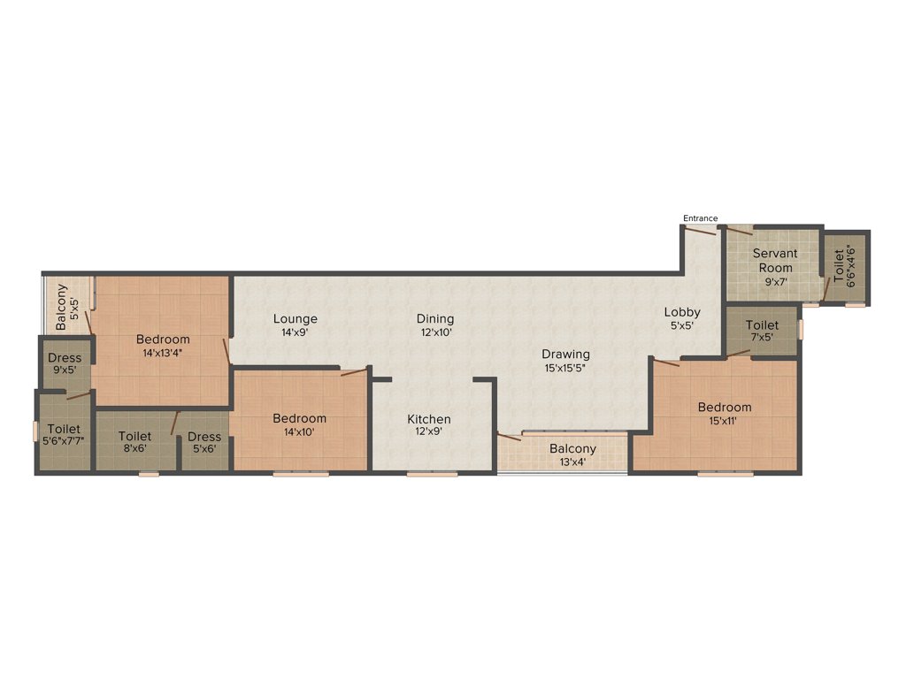 Aastha Imperial (3BHK+4T (2,085 sq ft) 2085 sq ft)