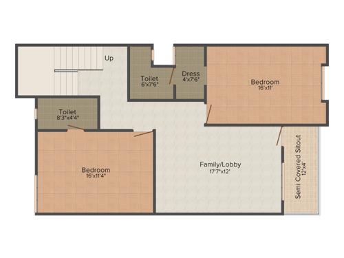 Bhojpal Shri Radha Krishna Residency (3BHK+4T (1,960 sq ft) 1960 sq ft)