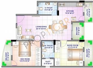 Sowparnika Sanvi (2BHK+2T (1,129 sq ft) 1129 sq ft) Sowparnika Sanvi (2BHK+2T (1,129 sq ft) 1129 sq ft)