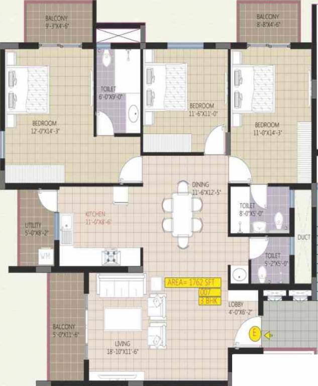 Raja Housing Ritz Avenue (3BHK+3T (1,762 sq ft) 1762 sq ft) Raja Housing Ritz Avenue (3BHK+3T (1,762 sq ft) 1762 sq ft)
