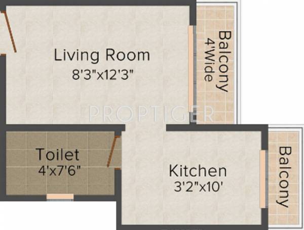 La Vinayaka Residency (1BHK+1T (410 sq ft) 410 sq ft)