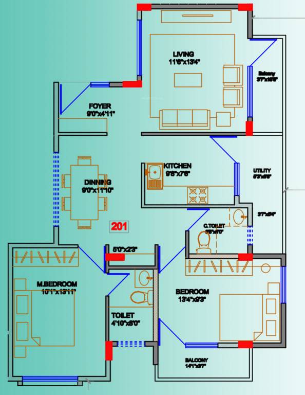 Manasa Palm Spring (2BHK+1T (1,124 sq ft) 1124 sq ft) Manasa Palm Spring (2BHK+1T (1,124 sq ft) 1124 sq ft)