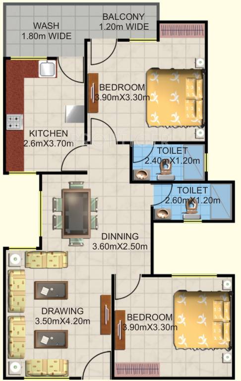 Sterling Globe Grand (2BHK+2T (887 sq ft) 887 sq ft) Sterling Globe Grand (2BHK+2T (887 sq ft) 887 sq ft)