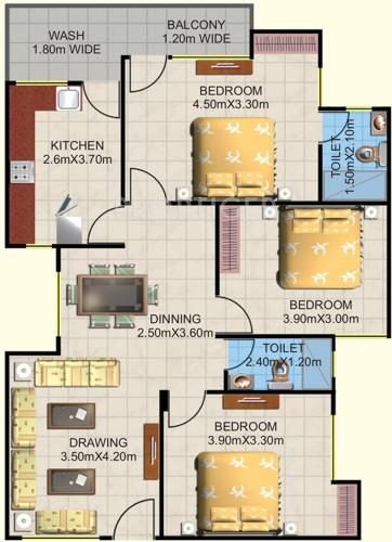 Sterling Globe Grand (3BHK+3T (1,071 sq ft) 1071 sq ft) Sterling Globe Grand (3BHK+3T (1,071 sq ft) 1071 sq ft)