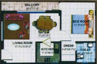 IBIS Classic Apartments (1BHK+1T (650 sq ft) 650 sq ft)