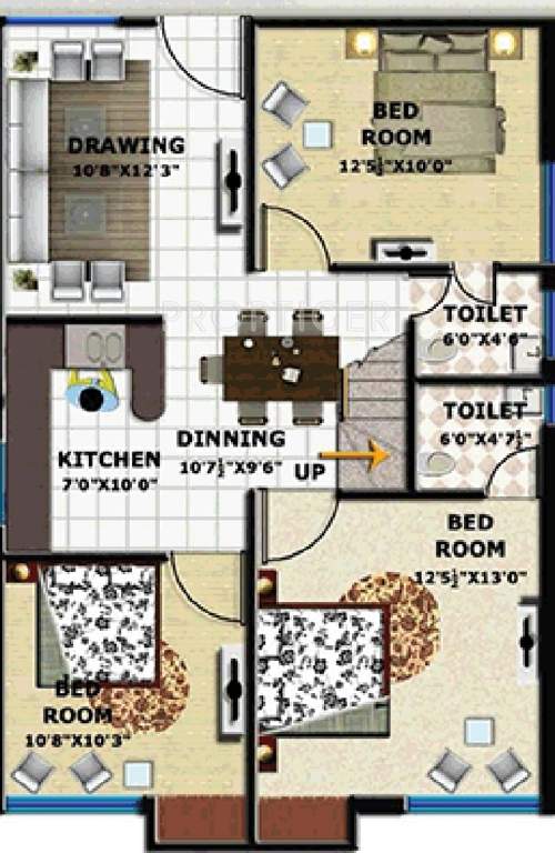 G C Signature (4BHK+4T (1,975 sq ft) 1975 sq ft)