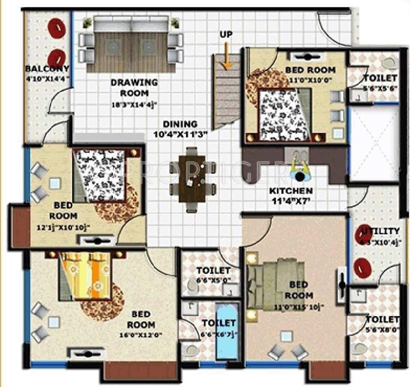 G C Signature (6BHK+6T (3,580 sq ft) 3580 sq ft)