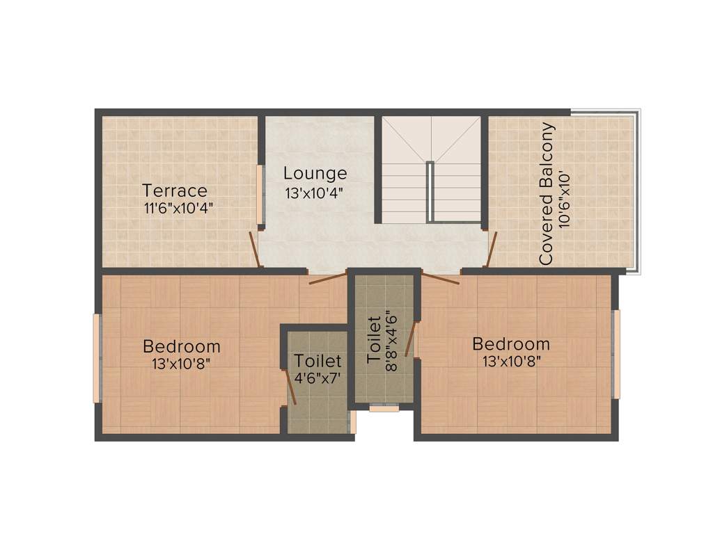 Rakhi Constructions Flower City 3BHK+3T (1,670 sq ft)