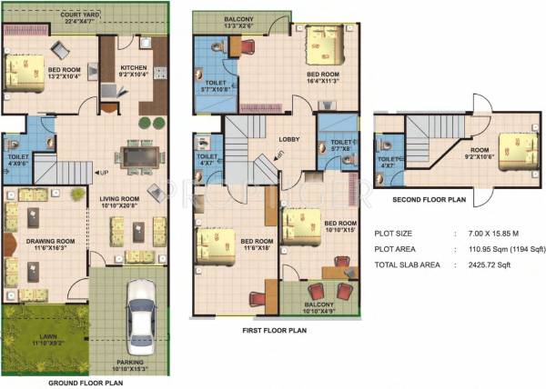 SDC Swadesh Developers and Colonizers Red Square (5BHK+5T (2,425 sq ft) 2425 sq ft)