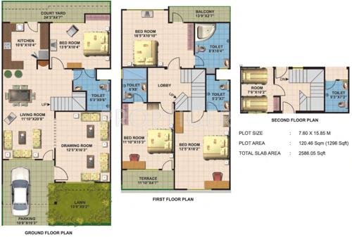 SDC Swadesh Developers and Colonizers Red Square (5BHK+5T (2,586 sq ft) 2586 sq ft)
