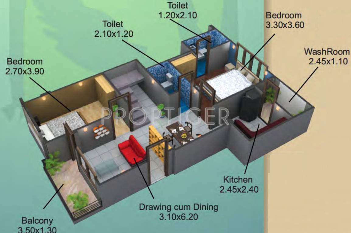 SDC Swadesh Developers and Colonizers Orchard Square (4BHK+4T (1,815 sq ft) 1815 sq ft)