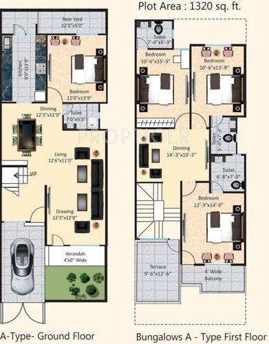 Agrawal Sagar Lake View Homes Villas (4BHK+4T (2,400 sq ft) 2400 sq ft)