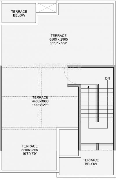 Nagpal Meadows Uptown Row Houses Floor Plan (3BHK+3T (1,460 sq ft) 1460 sq ft)