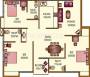 Floor Plan (3BHK+3T (1,220 sq ft) 1220 sq ft) Jewel Lexington Floor Plan (3BHK+3T (1,220 sq ft) 1220 sq ft)