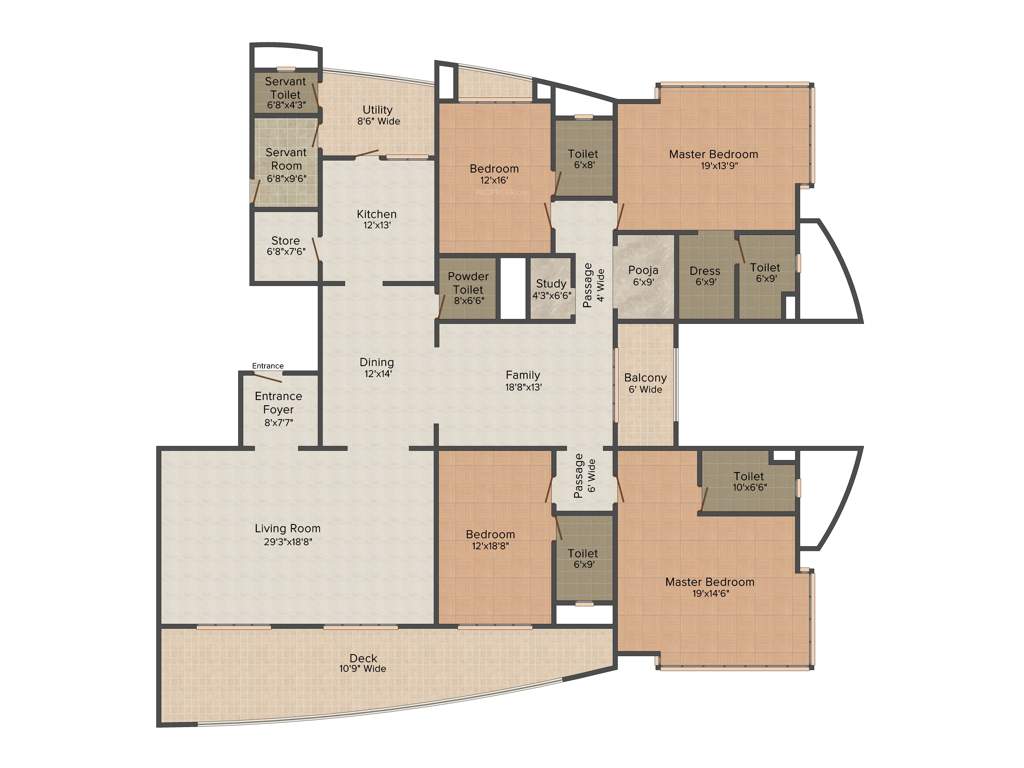 Northway The Address (4BHK+6T (5,500 sq ft) + Study Room 5500 sq ft)