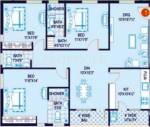 Jubilee Surya (3BHK+3T (1,536 sq ft) 1536 sq ft)