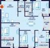 Jubilee Surya (3BHK+3T (1,558 sq ft) 1558 sq ft)