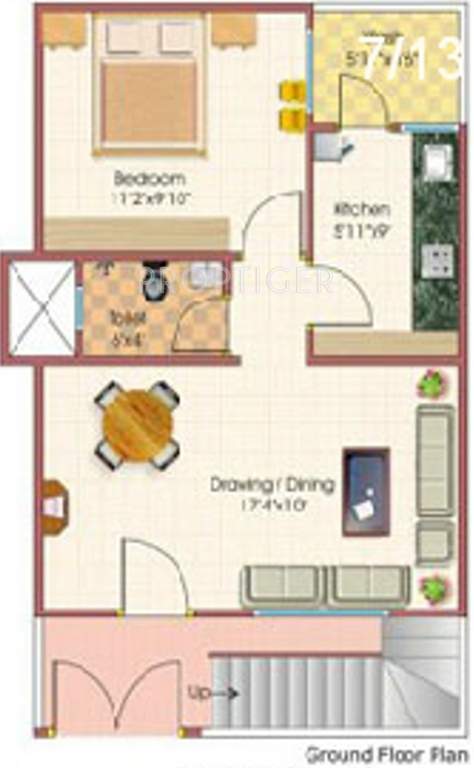 Rai Homes Universal Royal Park City (2BHK+2T (670 sq ft) 670 sq ft)