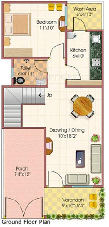 Rai Homes Universal Royal Park City (3BHK+2T (1,175 sq ft) 1175 sq ft)