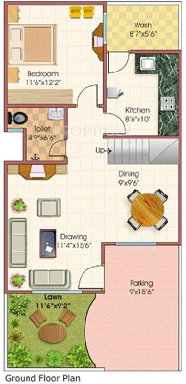 Rai Homes Universal Royal Park City (3BHK+2T (1,360 sq ft) 1360 sq ft)