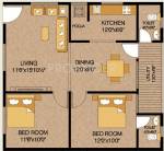 Padmajaa Pride (2BHK+2T (980 sq ft) + Pooja Room 980 sq ft)