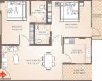 Balaji Dham Narayan Dham Residency Floor Plan (2BHK+2T (1,050 sq ft) 1050 sq ft)