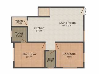 Jala Palmera (2BHK+2T (900 sq ft) 900 sq ft) Jala Palmera (2BHK+2T (900 sq ft) 900 sq ft)
