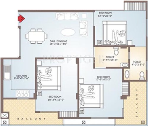 Balaji Rameshwaram Residency (3BHK+2T (1,290 sq ft) 1290 sq ft)