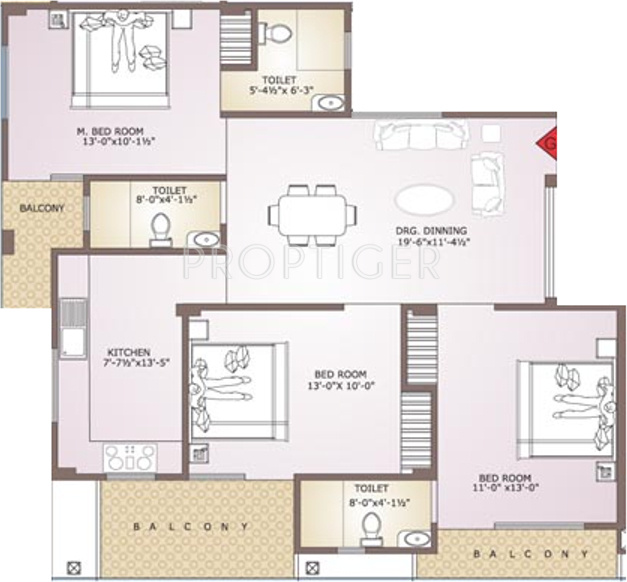 Balaji Rameshwaram Residency (3BHK+3T (1,430 sq ft) 1430 sq ft) Balaji Rameshwaram Residency (3BHK+3T (1,430 sq ft) 1430 sq ft)
