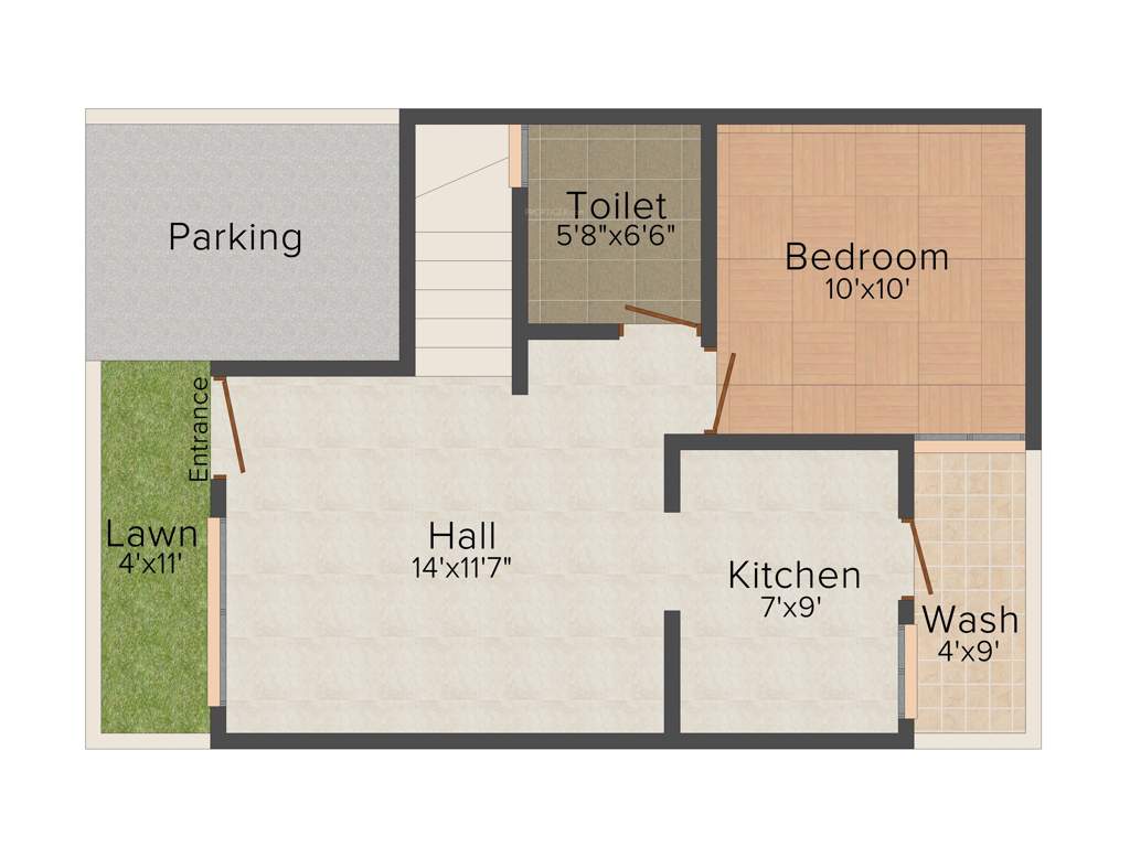 CI Estate Villa (3BHK+3T (1,150 sq ft) 1150 sq ft)