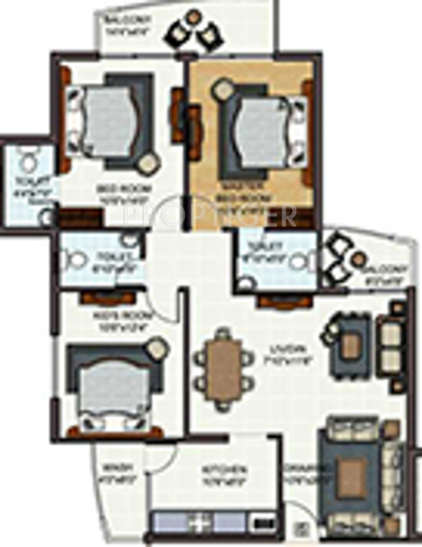Man Ocean Park (3BHK+3T (1,521 sq ft) 1521 sq ft) Man Ocean Park (3BHK+3T (1,521 sq ft) 1521 sq ft)