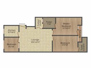 Balaji Vani Residency (3BHK+2T (1,140 sq ft) 1140 sq ft)