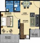Perfect Zara Aavaas (1BHK+1T (301 sq ft) 301 sq ft)
