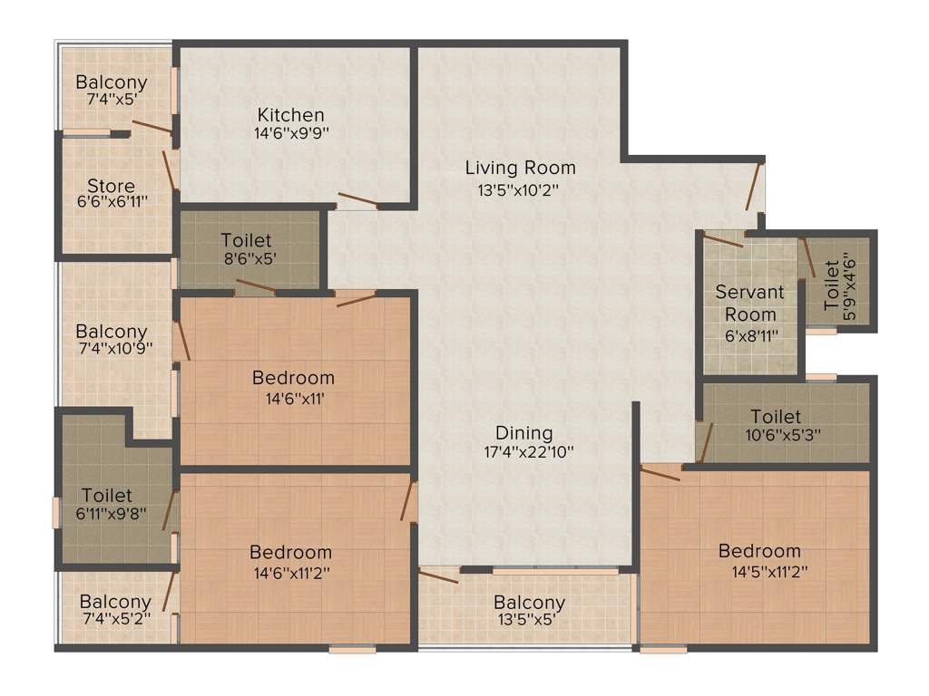 Joy Shizukesa (3BHK+4T (2,467 sq ft) 2467 sq ft)