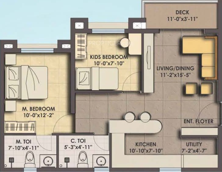 MJR Clique Hydra (2BHK+2T (920 sq ft) 920 sq ft)